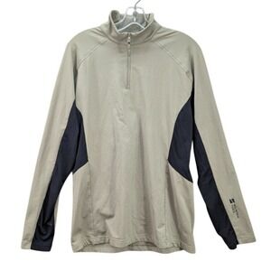 Mountain Force Golf Jacket Men's 50/M Half Zip Mock Neck Colorblock‎ Pullover